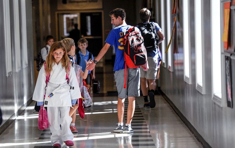 Main Hallway to Multipurpose Room, Technology and Learning Center, and Gymnasium